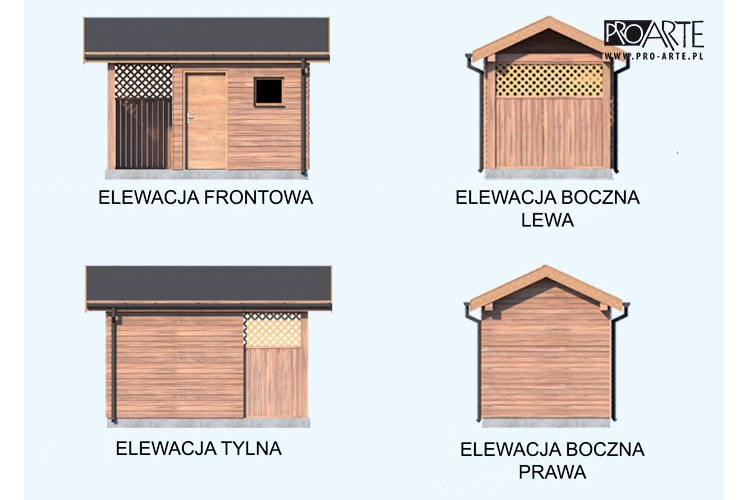 G333 budynek gospodarczy, drewutnia